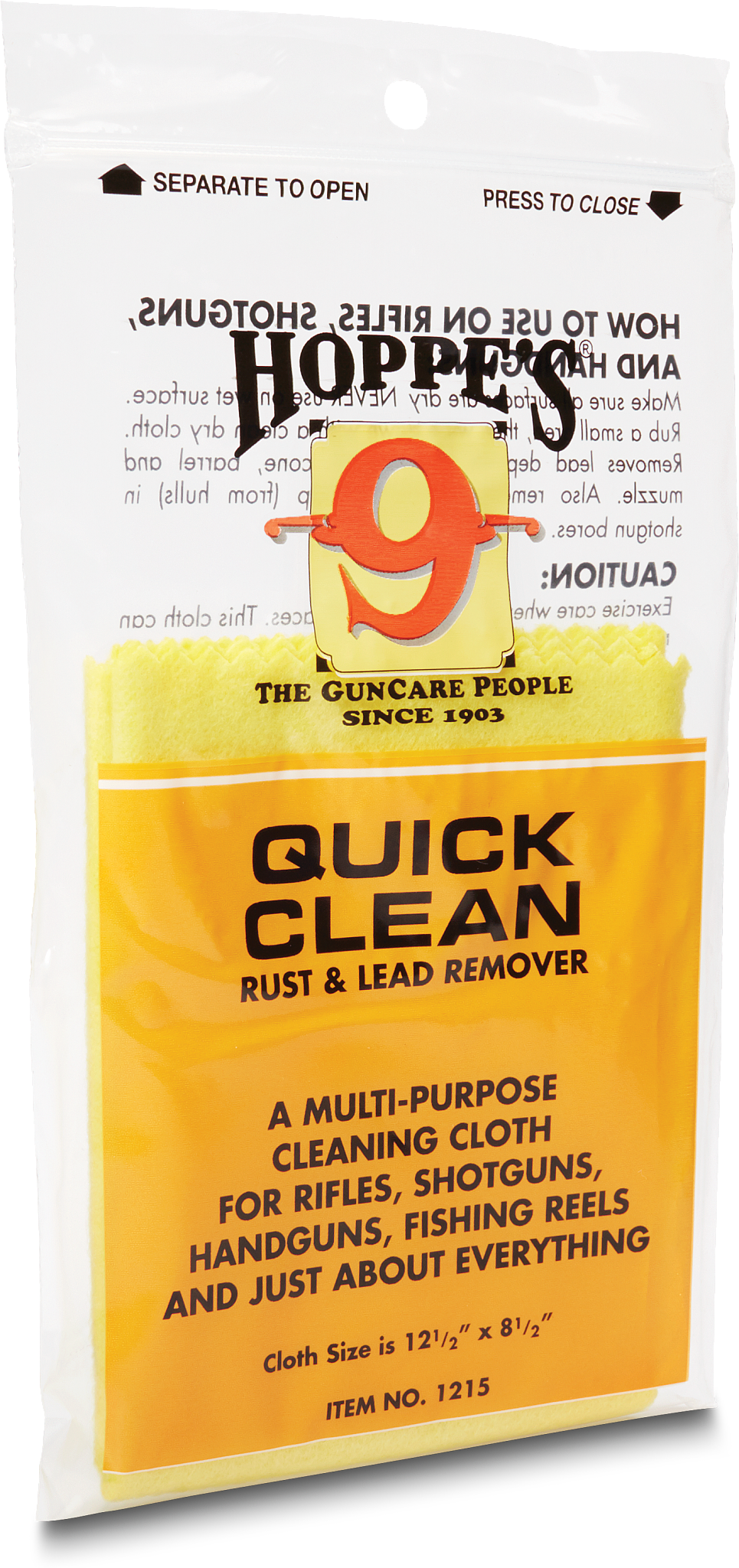 Hoppe's Quick-Clean Rust & Lead Remover Cloth – Primos