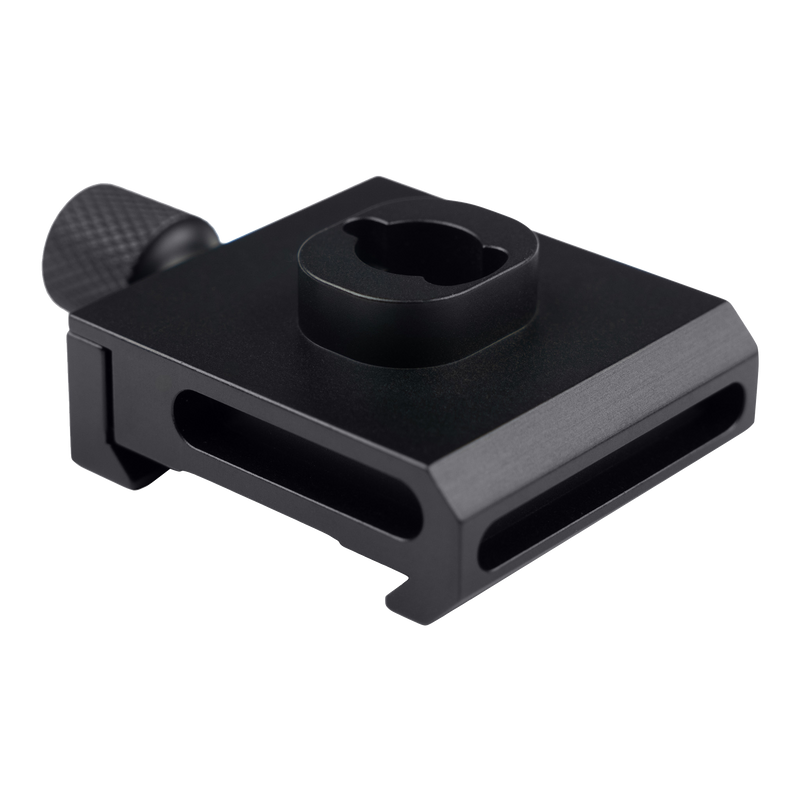 Load image into Gallery viewer, Primos MagnaSwitch Arca Adapter mounting bracket with knurled knob, ideal for camera equipment accessories.
