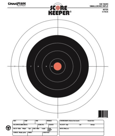 Load image into Gallery viewer, Score Keeper® Fluorescent Orange &amp; Black Bull Targets
