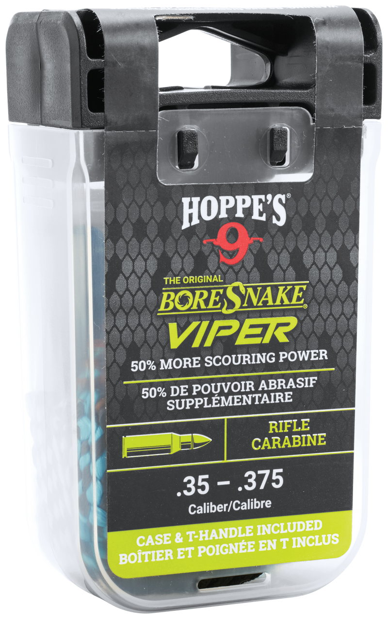 Load image into Gallery viewer, Hoppe's .35-.375 rifle BoreSnake Viper cleaning tool packaging on a white background
