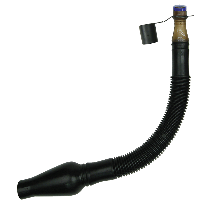 Load image into Gallery viewer, Flexible black plastic Terminator™ Elk Call by Primos with screw cap, ribbed midsection, elk bugle tube style.
