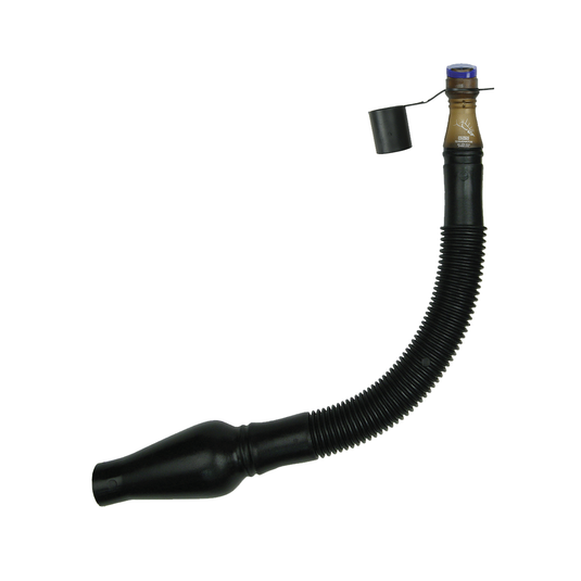 The Primos Terminator™ Elk System Elk Call features a flexible black spout and capped brown nozzle on a white background.