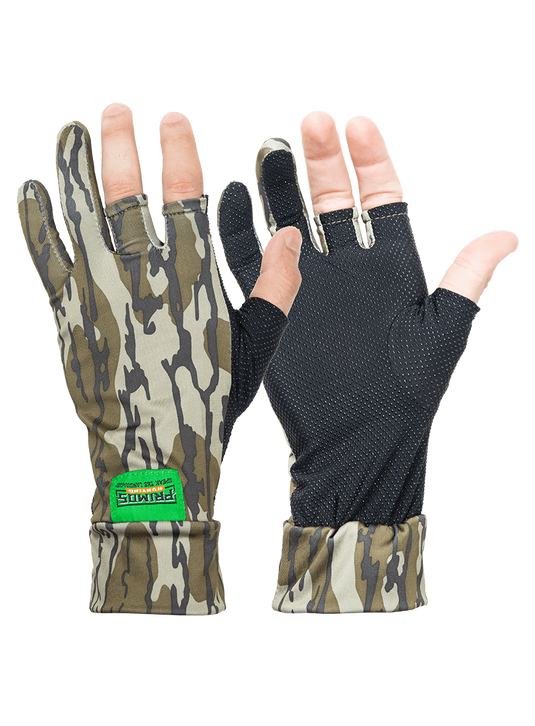 Mossy Oak Bottomland Stretch Fingerless Gloves