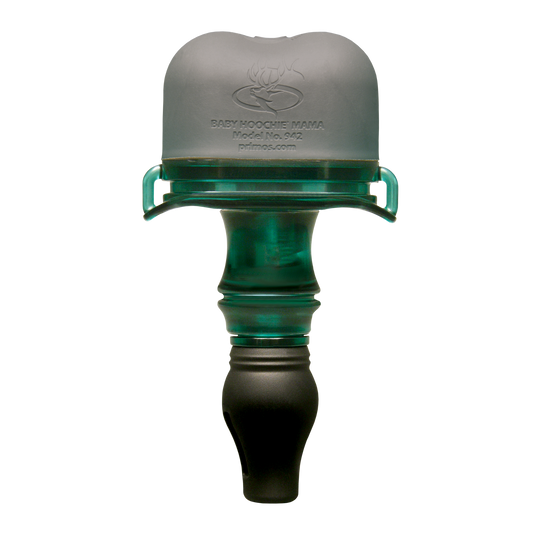 Close-up of the Primos Baby Hoochie® Mama Elk Call, ideal for simulating calf elk calls.