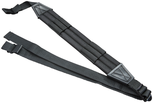 The Butler Creek Ultra Padded Rifle Cartridge Sling features a padded strap and plastic clips for carrying bags or extra rounds.