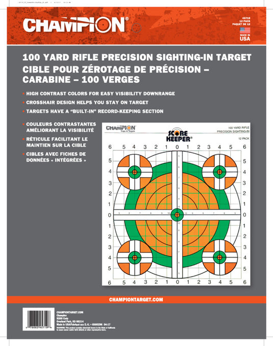 Score Keeper® Sight-In Targets