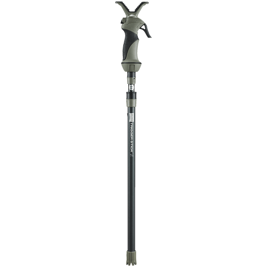 Hiking pole with adjustable shaft on a white background