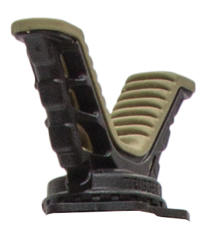 Close-up of the Primos V-Yoke for Gen 3 Trigger Sticks, featuring a black/olive grip and quick detach design.