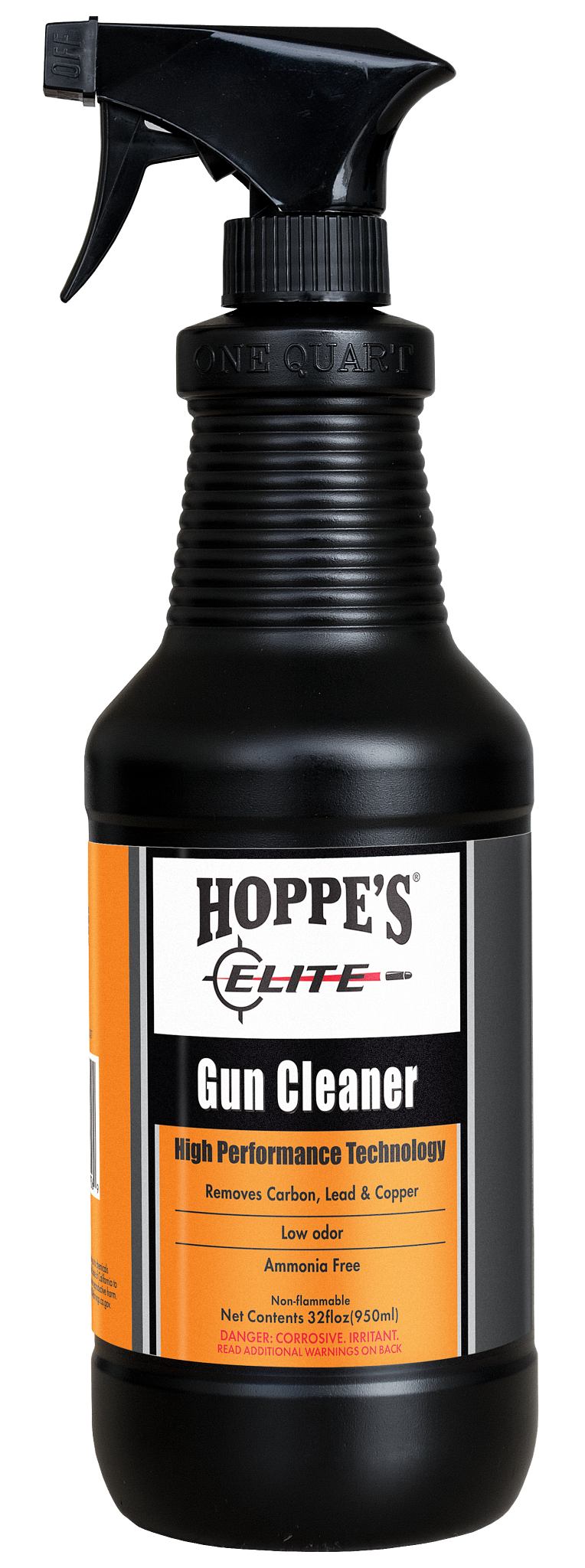 Load image into Gallery viewer, Hoppe’s Elite Gun Cleaner spray removes carbon, copper, and lead fouling for firearm maintenance.
