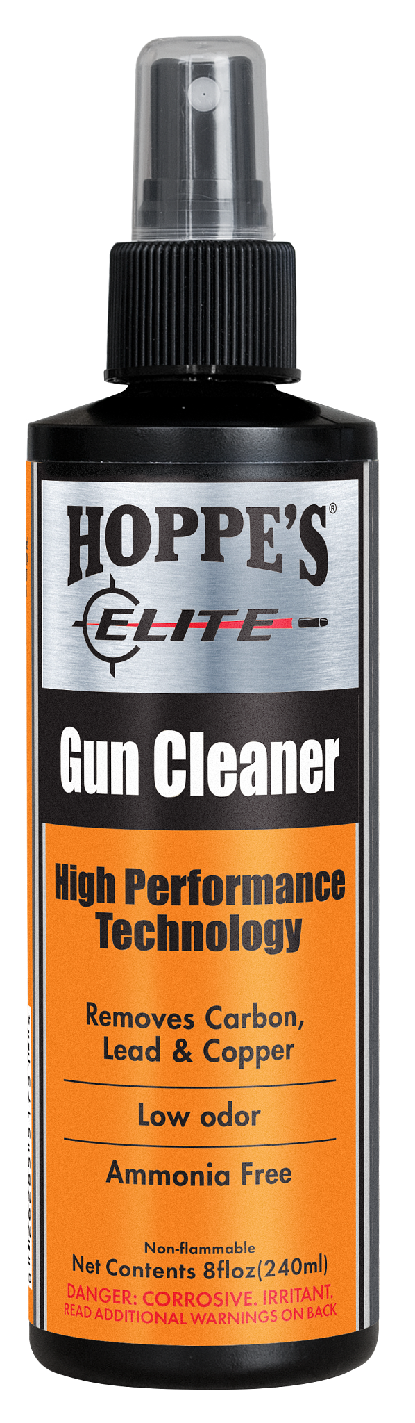 Load image into Gallery viewer, Hoppe’s Elite Gun Cleaner, with high performance technology and an orange label, is ideal for firearm maintenance.
