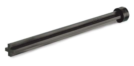 The Butler Creek Shotgun Plug is a black metal plug with a flared head and groove for hunting round limit compliance.