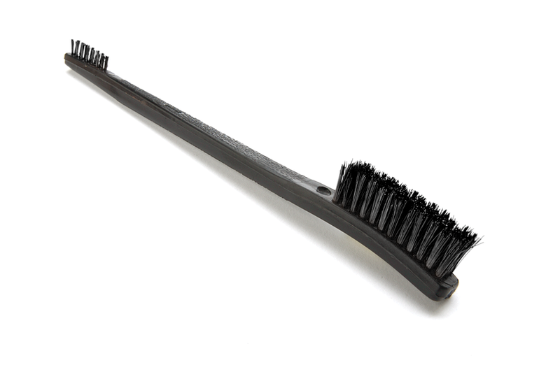 Load image into Gallery viewer, Black brush with nylon bristles on a white background
