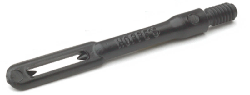 Load image into Gallery viewer, Black metal tool, slotted on one end, with Hoppe's branding on a white background
