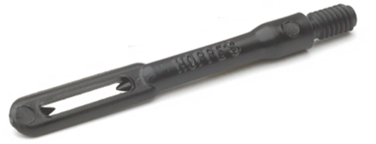 Black metal tool, slotted on one end, with Hoppe's branding on a white background