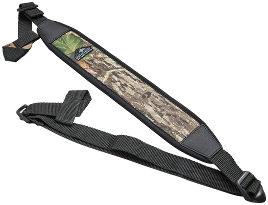 Butler Creek Easy Rider™ Sling: camo, black-edged, plastic buckles, shock-absorbing neoprene hunting gear sling.