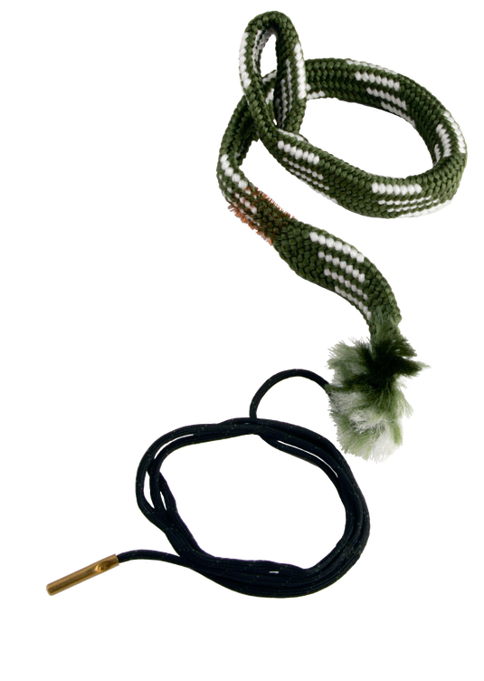 Two coiled ropes, one green and one black, on a white background.