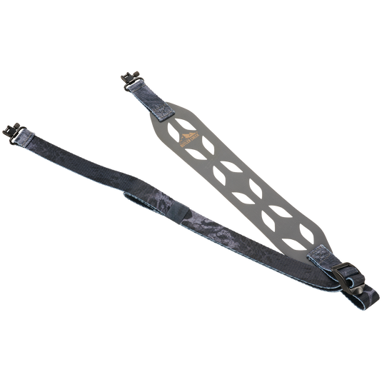 The Butler Creek Featherlight Minimalist Sling features a Hyperlite strap, ventilated pad, and quick-release clips on both ends.