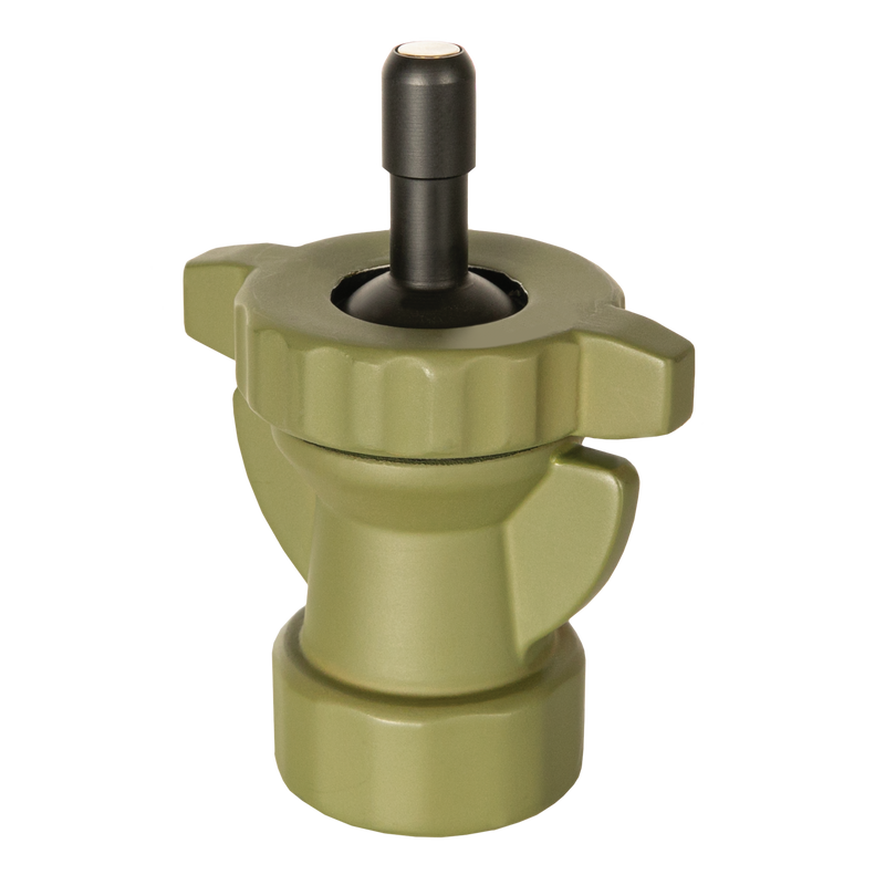Load image into Gallery viewer, The Primos Edge MagnaSwitch Head is a green and black metal tool with winged handles and a friction control ring.
