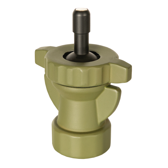 The Primos Edge MagnaSwitch Head is a green and black metal tool with winged handles and a friction control ring.