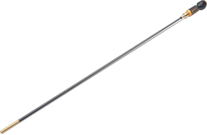 Load image into Gallery viewer, Hoppe's Elite® Carbon Fiber Rod: a long, thin gun cleaning rod with black cap and gold connector by Hoppe's.
