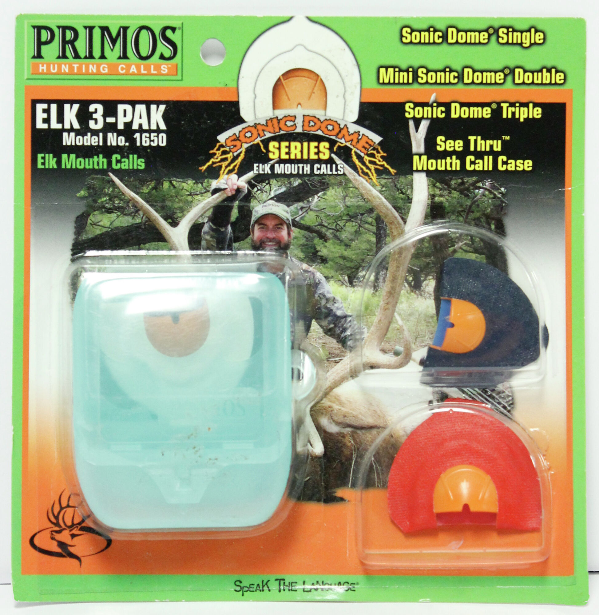 NEW PRIMOS HUNTING CALLS SOUND PLATE 2 PAK ELK MOUTH CALLS MODEL #163 BOW/GUN 