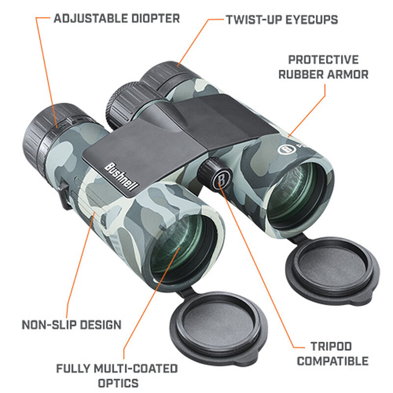 Prime 10x42 Blackout Camo Binoculars
