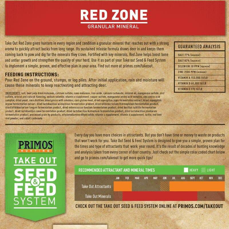 Take Out Red Zone Granular Mineral 4 lb Bag