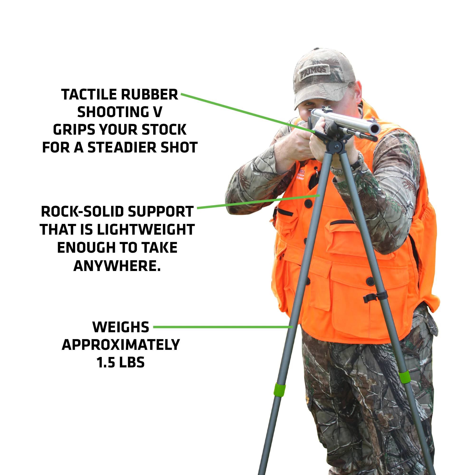 Trekking pole 2025 shooting rest