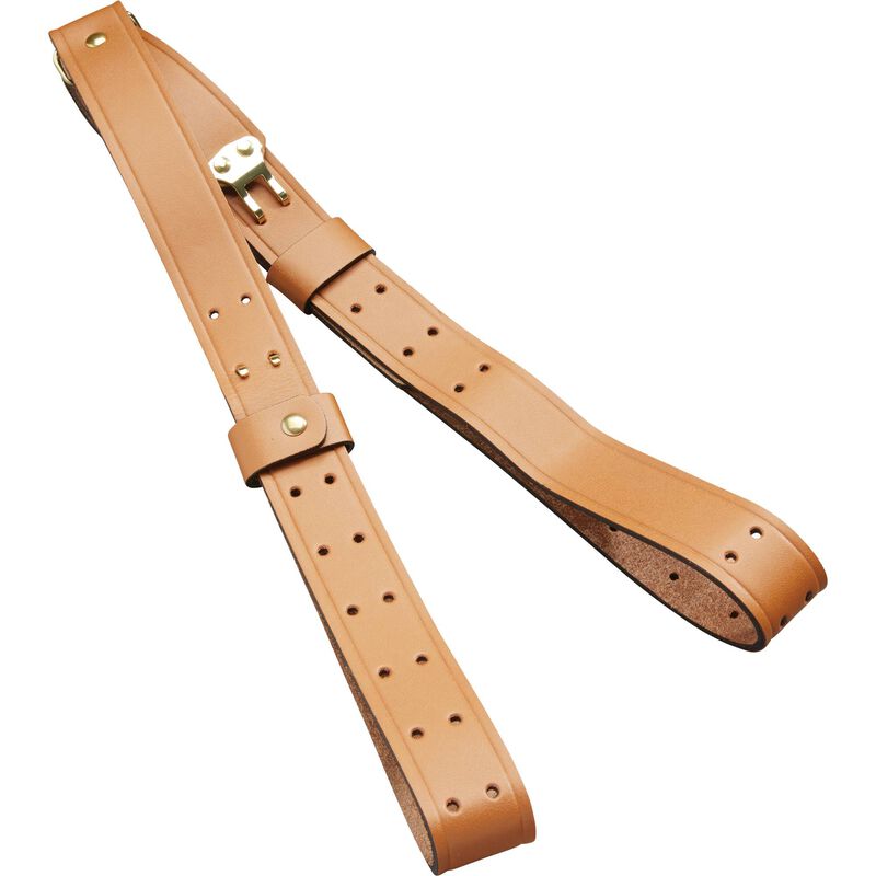 Leather Military Sling and Carry Brown Strap 1&Prime; x 44&Prime;