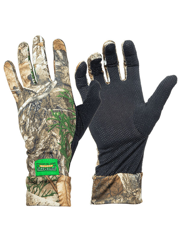 Primos Mossy Oak Bottomland Stretch-Fit Camo Gloves
