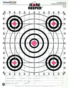 Score Keeper® Orange & White Bull Targets