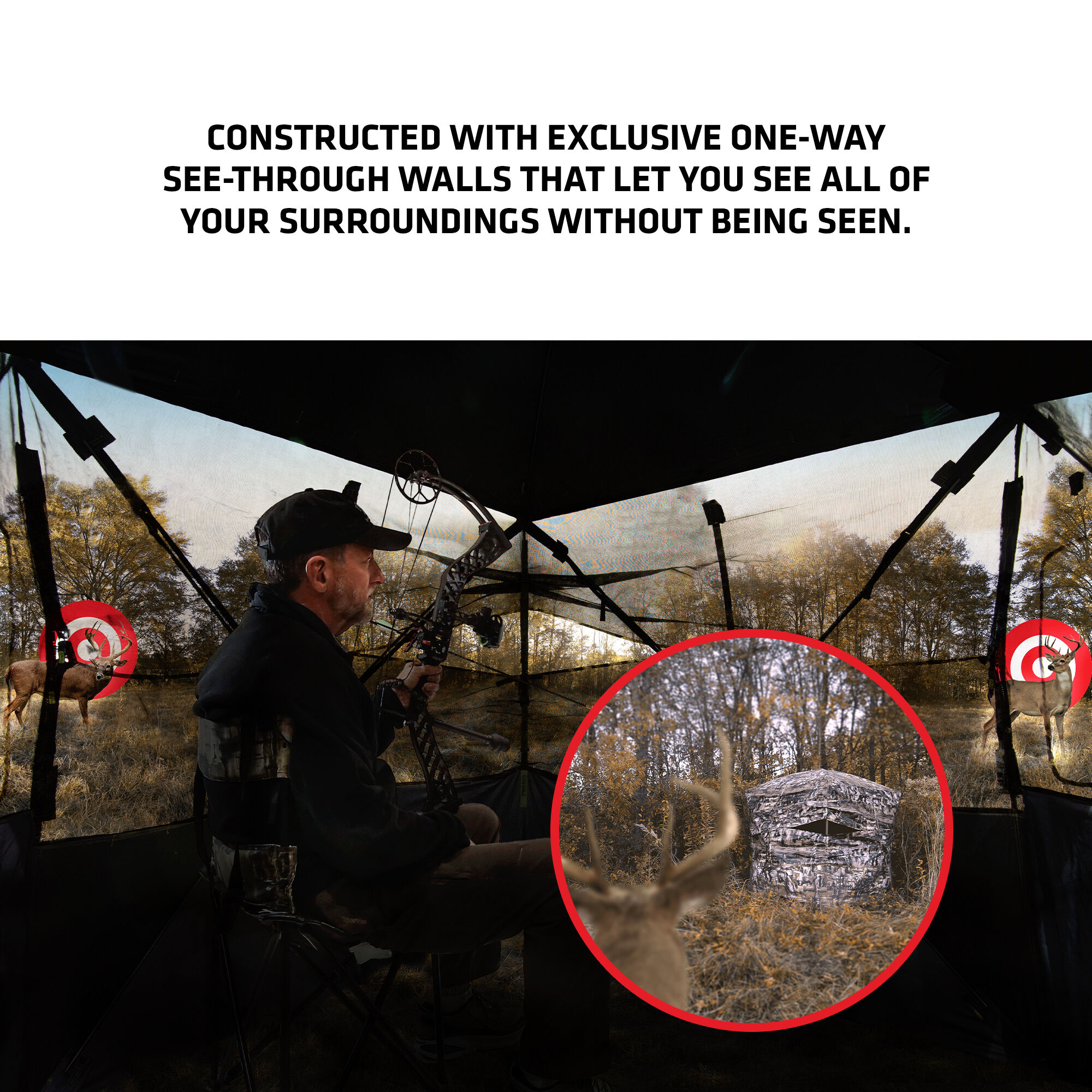 Details about   Primos Double Bull Surround View Blind 360 