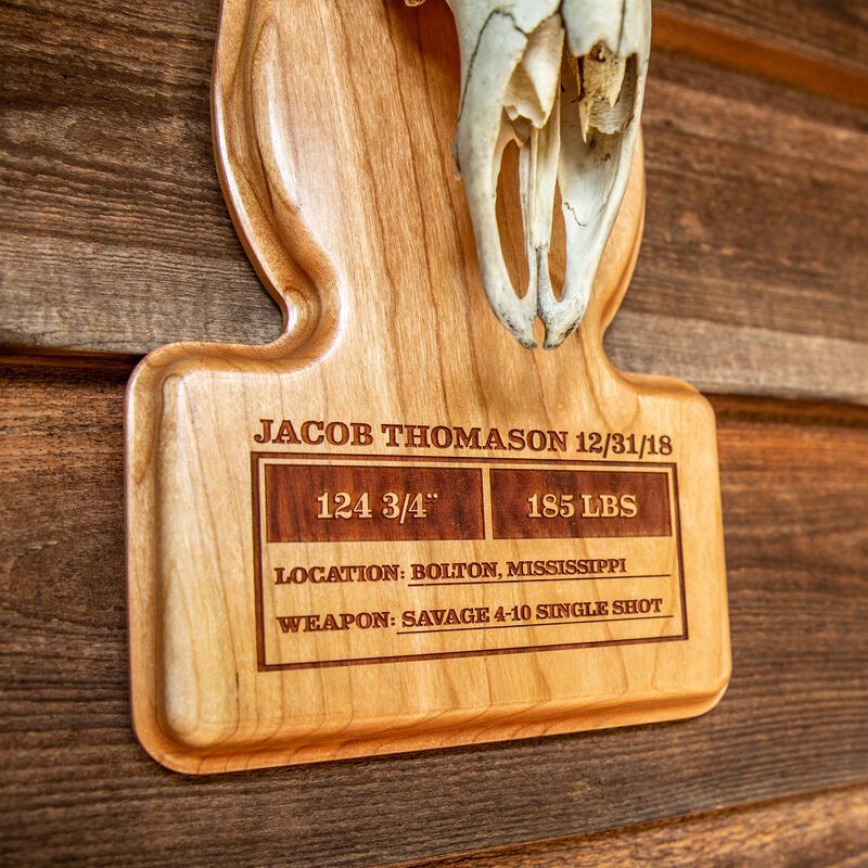 Custom Euro Deer Plaque