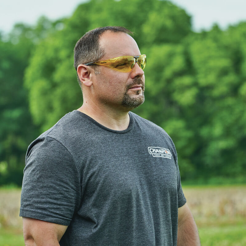 Amber Ballistic Shooting Glasses - Open Frame