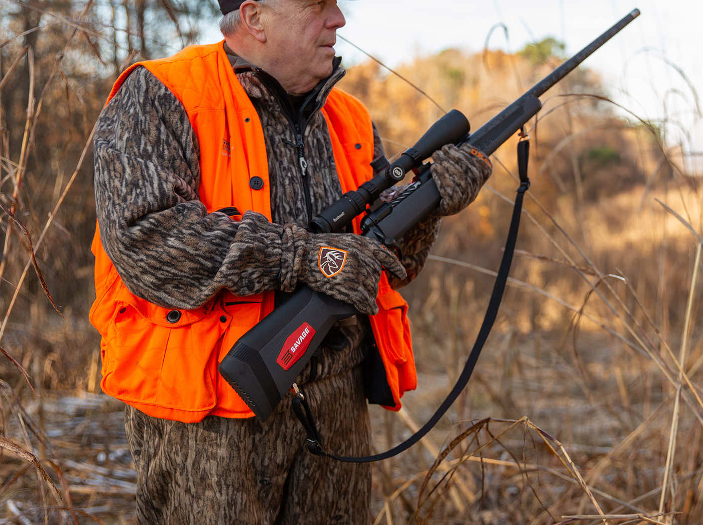 Hunter Wearing an Orange Vest