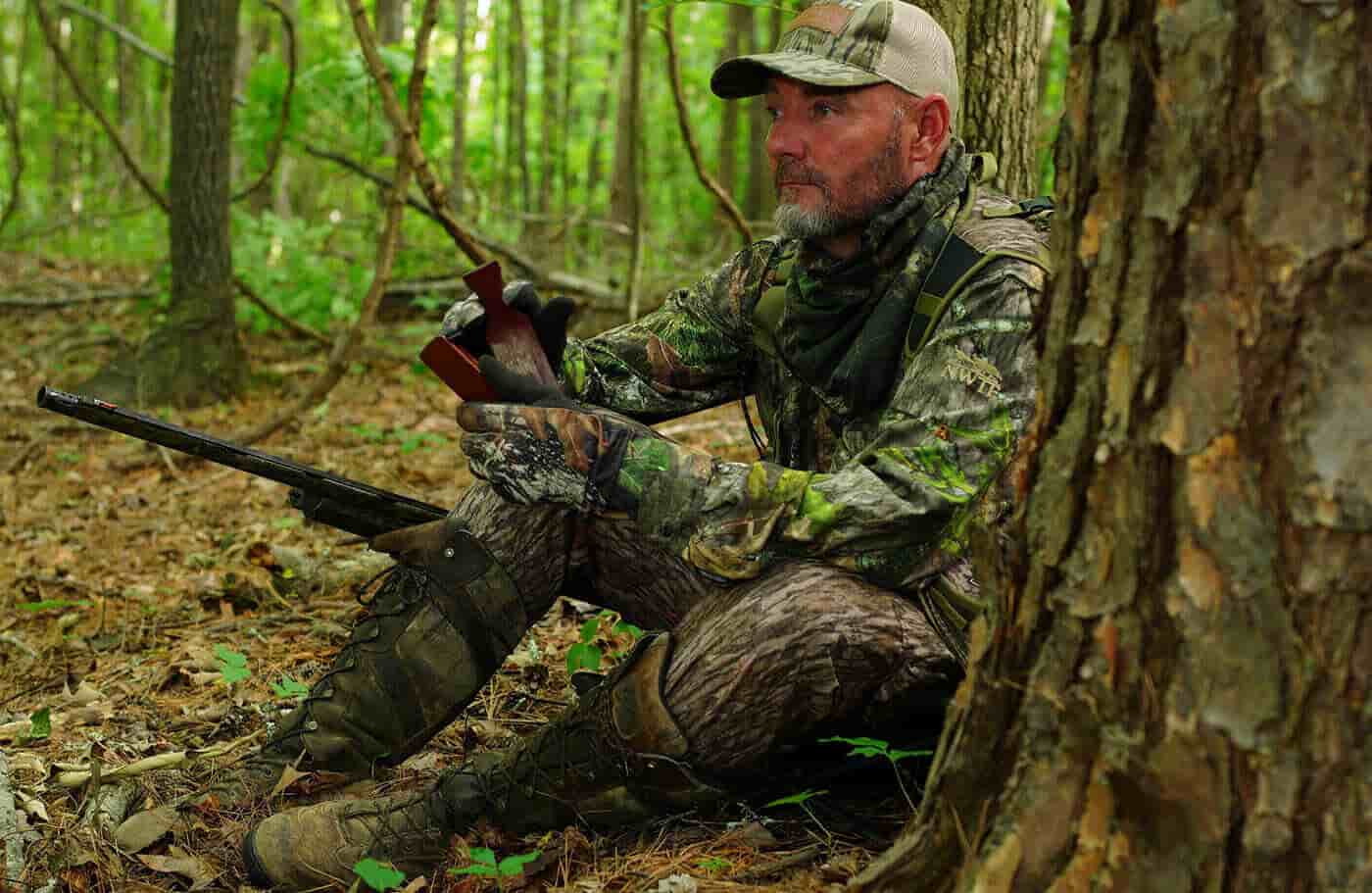 Hunter with Tall Timber Box Call