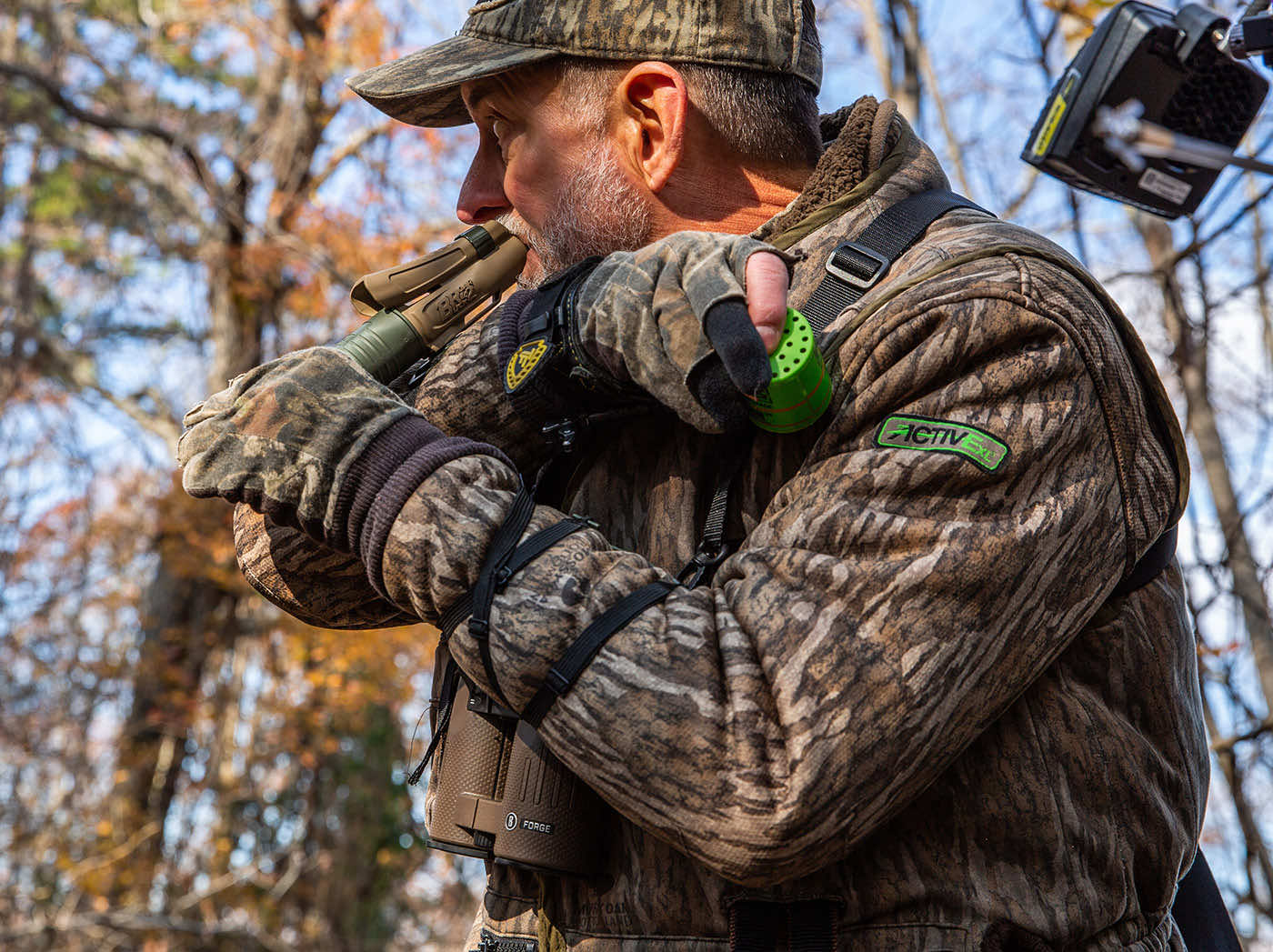 Hunter Using Deer Calls