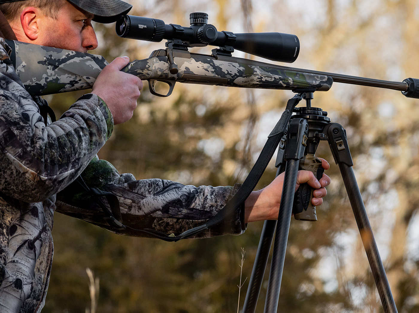 Hunter Using a Trigger Stick