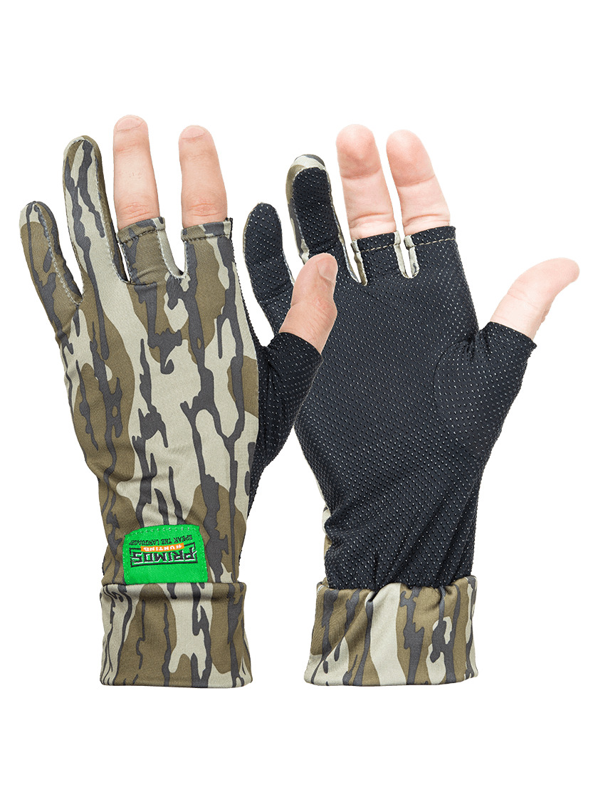 Primos STRETCH FIT Gloves Sure Grip Break Up Camouflage Camo Hunting Shooting 